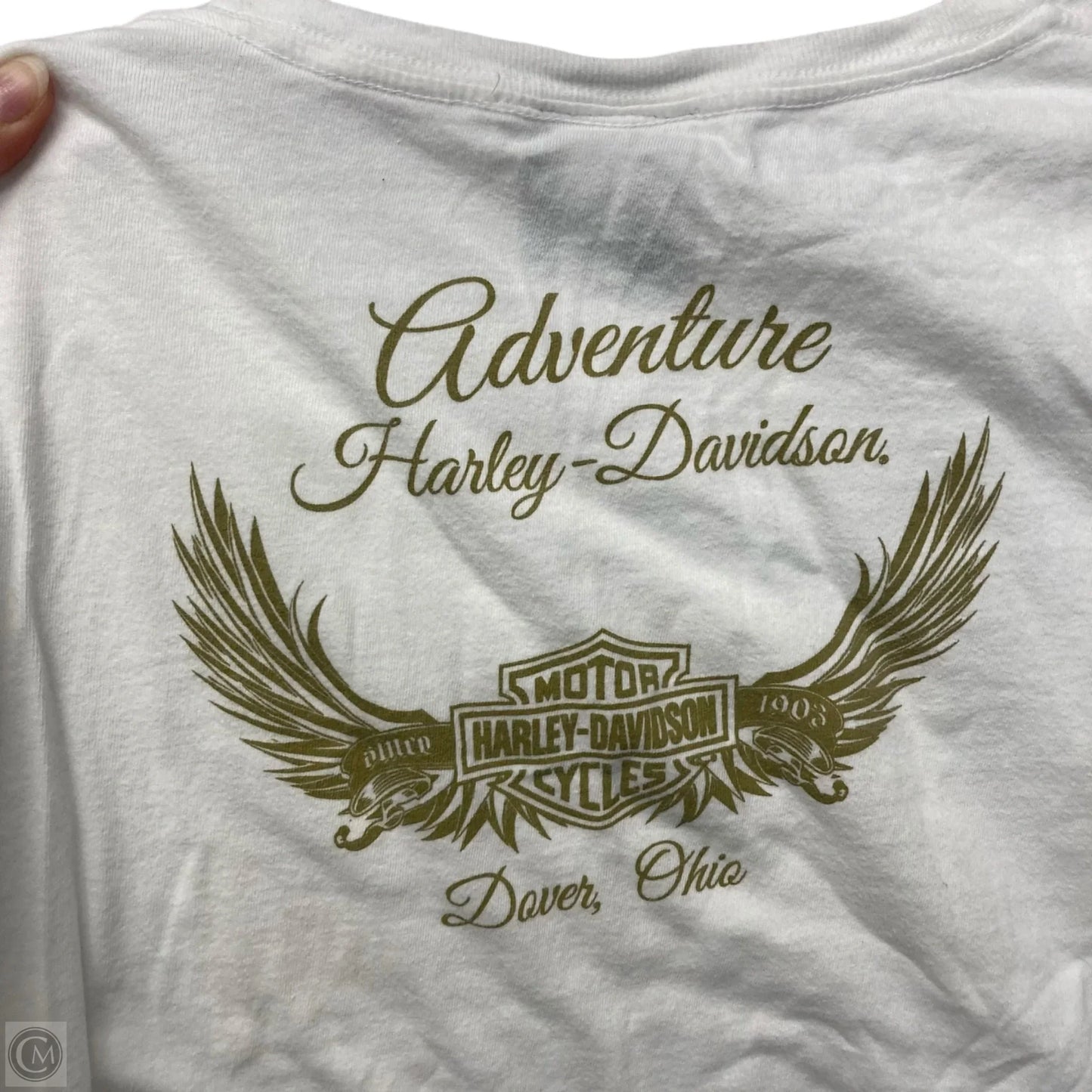 Top Short Sleeve Basic By Harley Davidson In White, Size: L