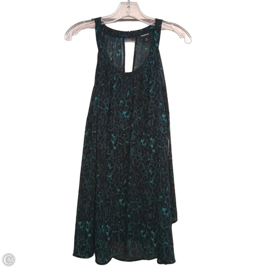 Top Sleeveless By Torrid In Black & Green, Size: 3x
