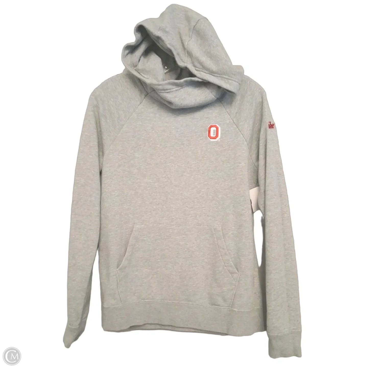 Sweatshirt Hoodie By Nike In Grey, Size: S