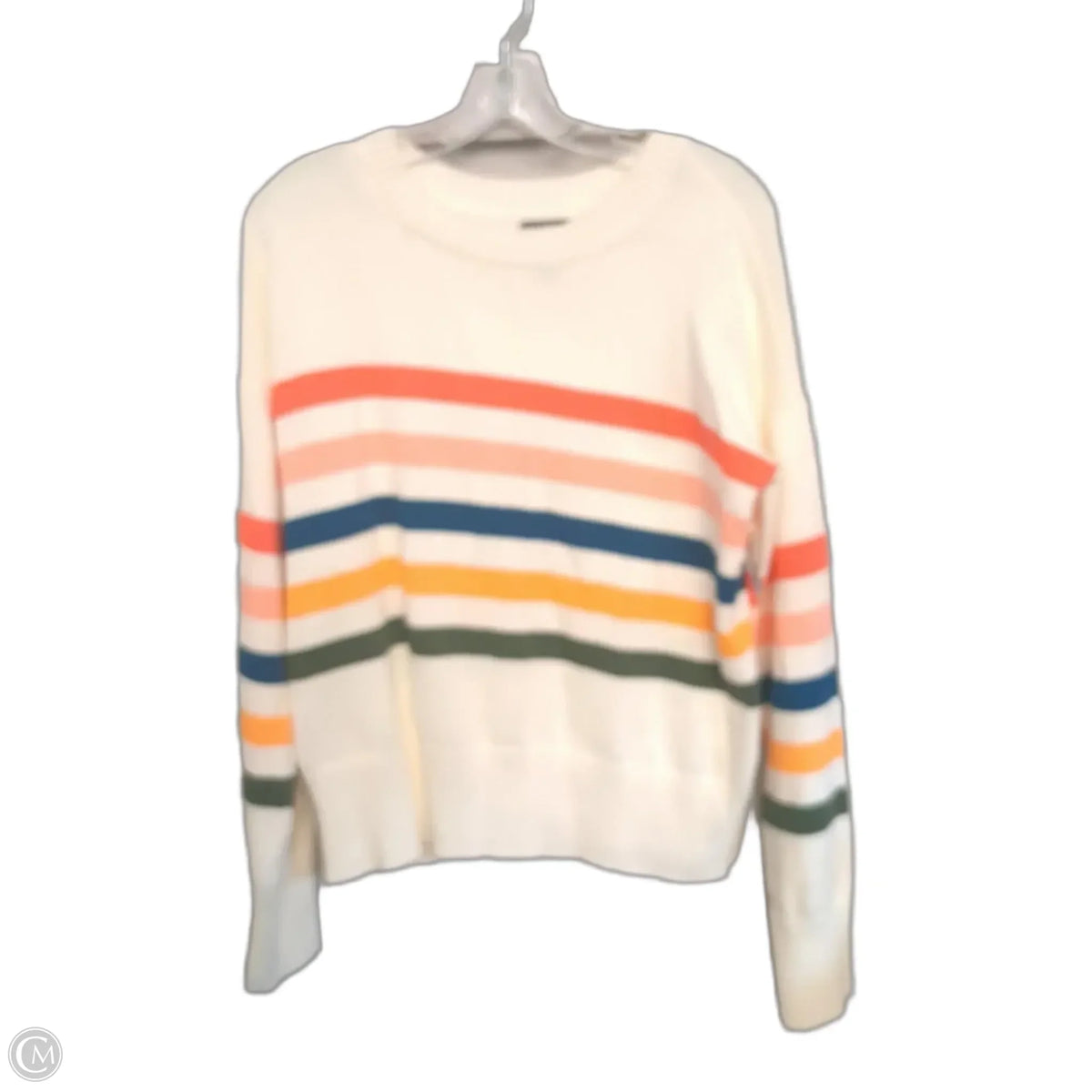 Sweater By Lands End In Striped Pattern, Size: S
