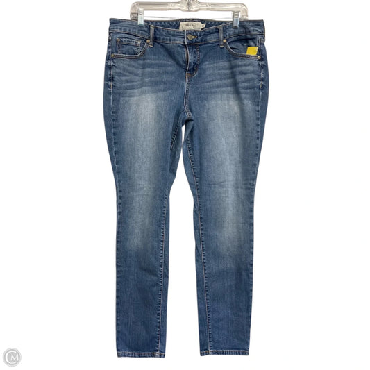 Jeans Skinny By Torrid In Blue Denim, Size: 16