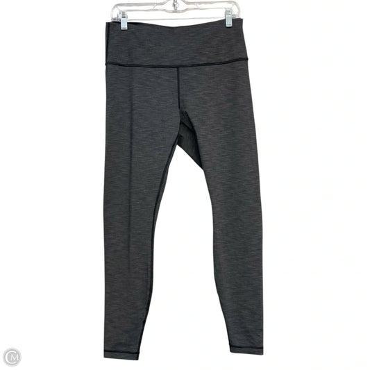 Athletic Leggings By Lululemon In Grey, Size: L