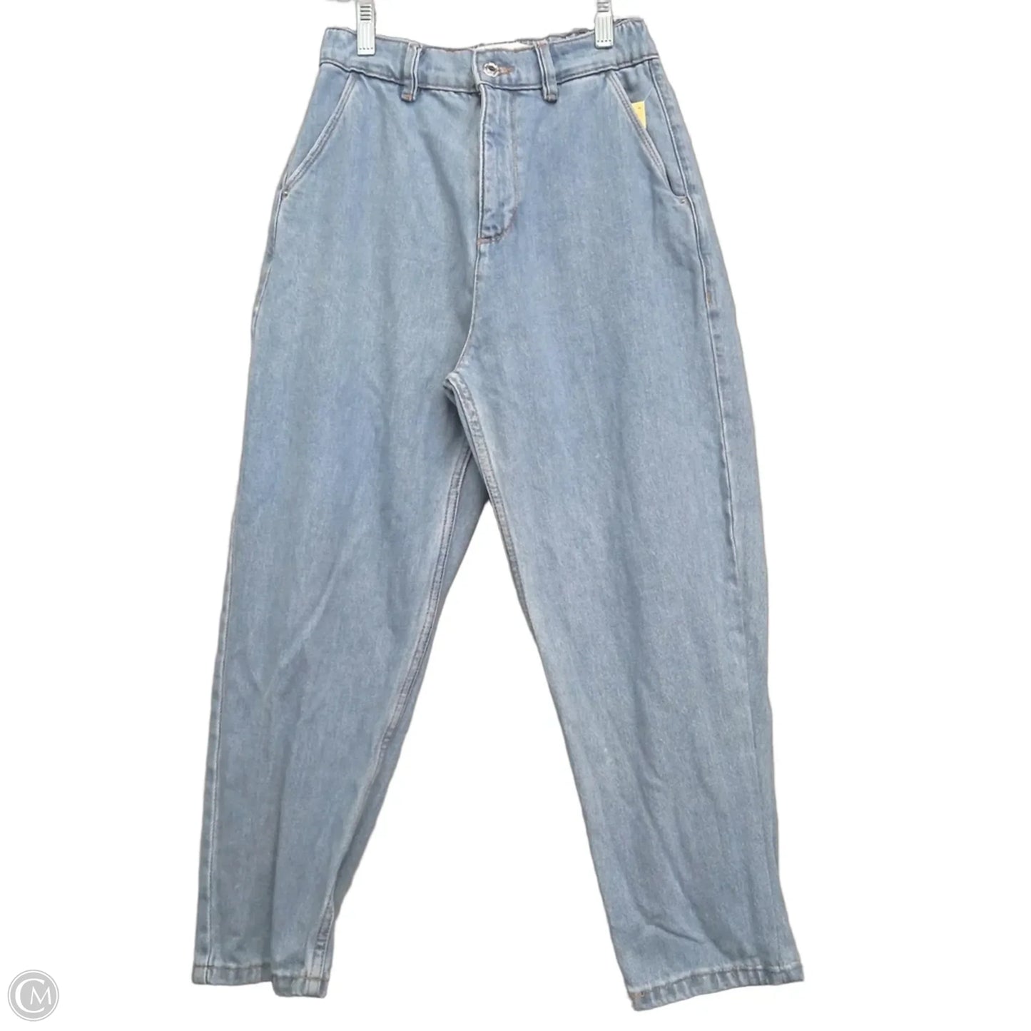 Jeans Straight By Zara In Blue Denim, Size: 0