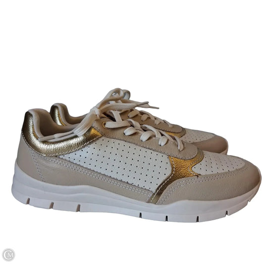 Shoes Athletic By Comfort Flex In Gold & Tan, Size: 10