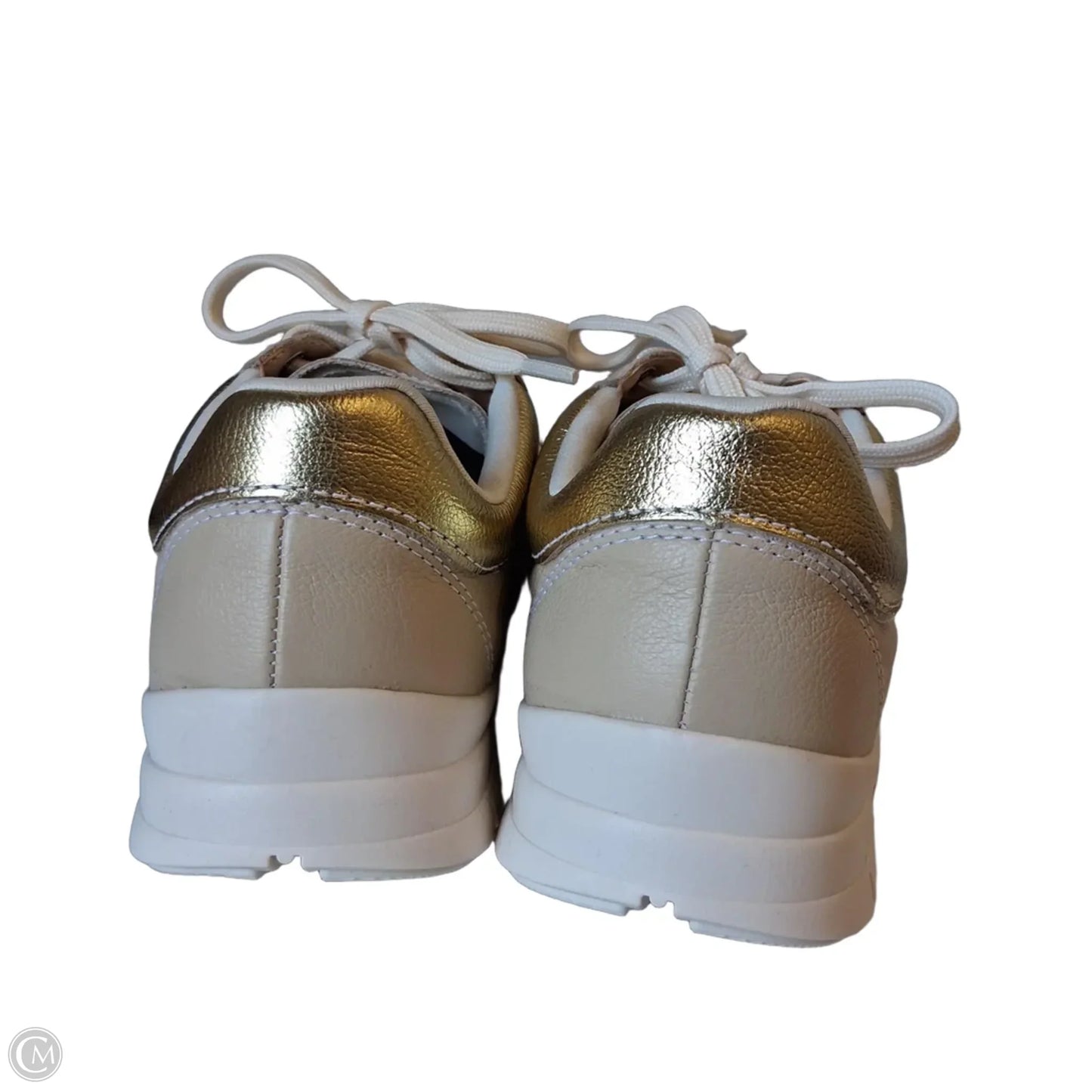 Shoes Athletic By Comfort Flex In Gold & Tan, Size: 10
