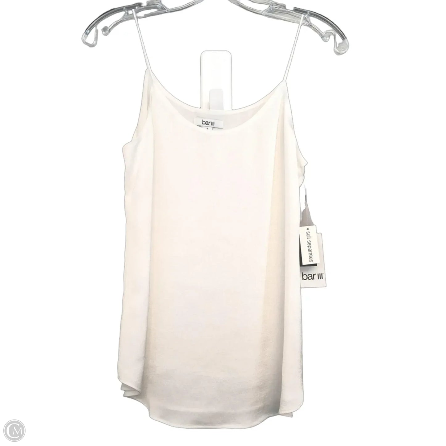 Top Sleeveless Basic By Bar Iii In White, Size: S