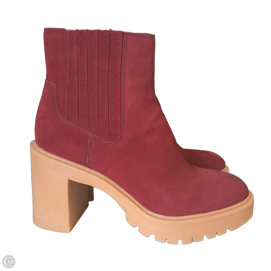Boots Ankle Heels By Dolce Vita In Red, Size: 10