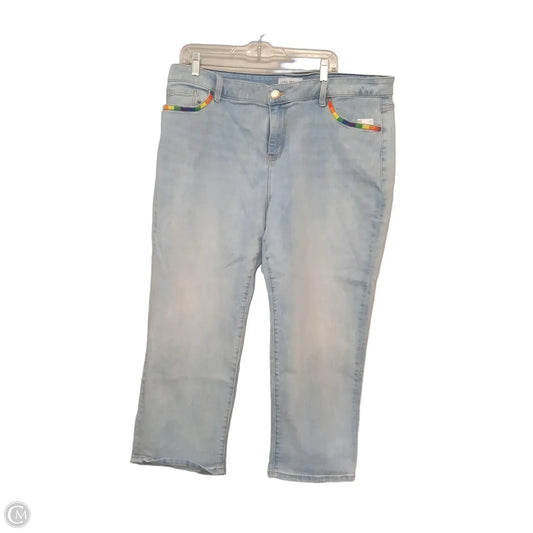 Jeans Boyfriend By Lane Bryant In Blue Denim, Size: 18