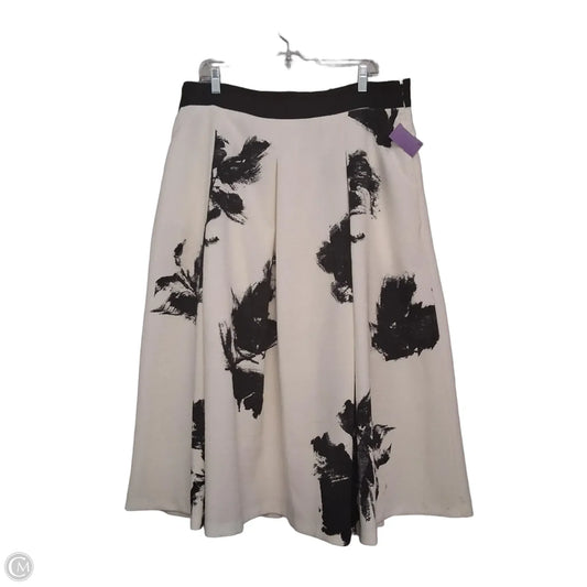 Skirt Maxi By White House Black Market In Black & White, Size: 16