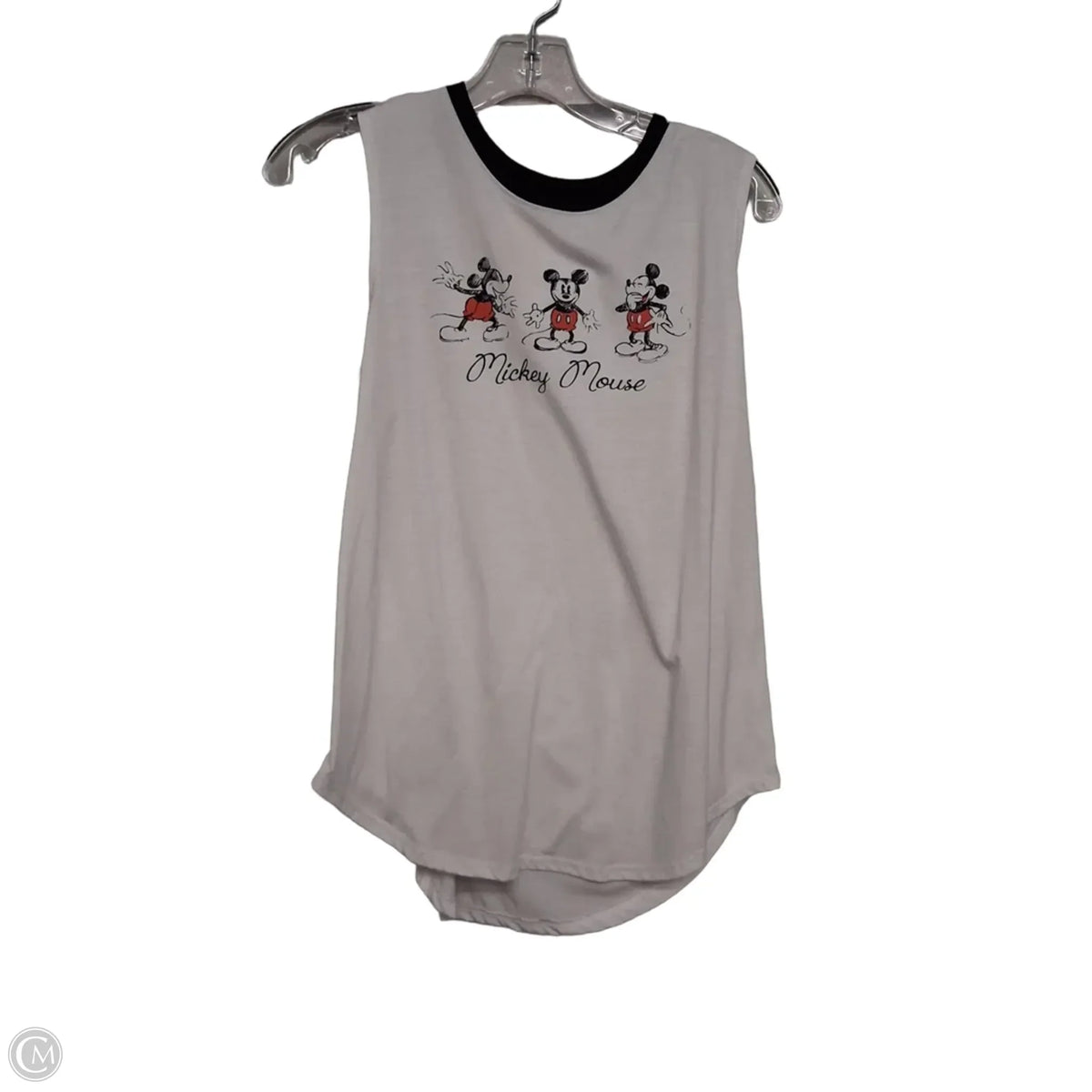 Top Sleeveless By Disney In White, Size: Xl