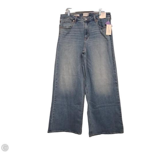 Jeans Wide Leg By Universal Thread In Blue Denim, Size: 16