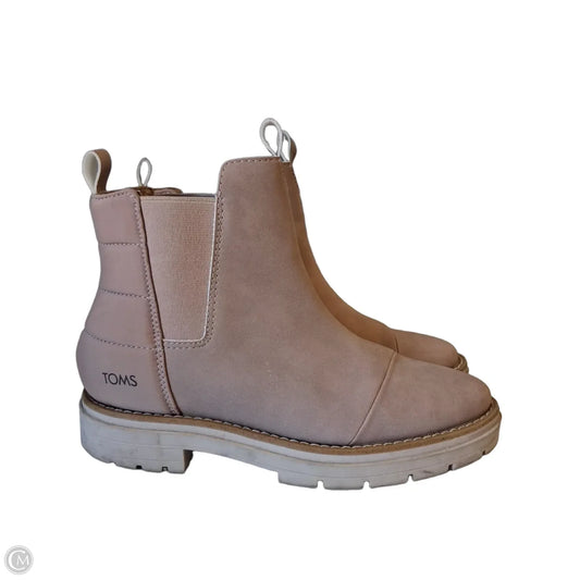 Boots Ankle Heels By Toms In Beige, Size: 7