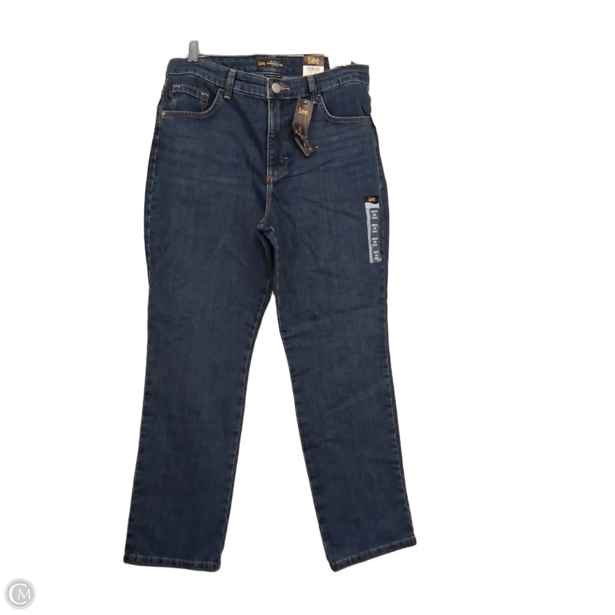 Jeans Straight By Lee In Blue Denim, Size: 10