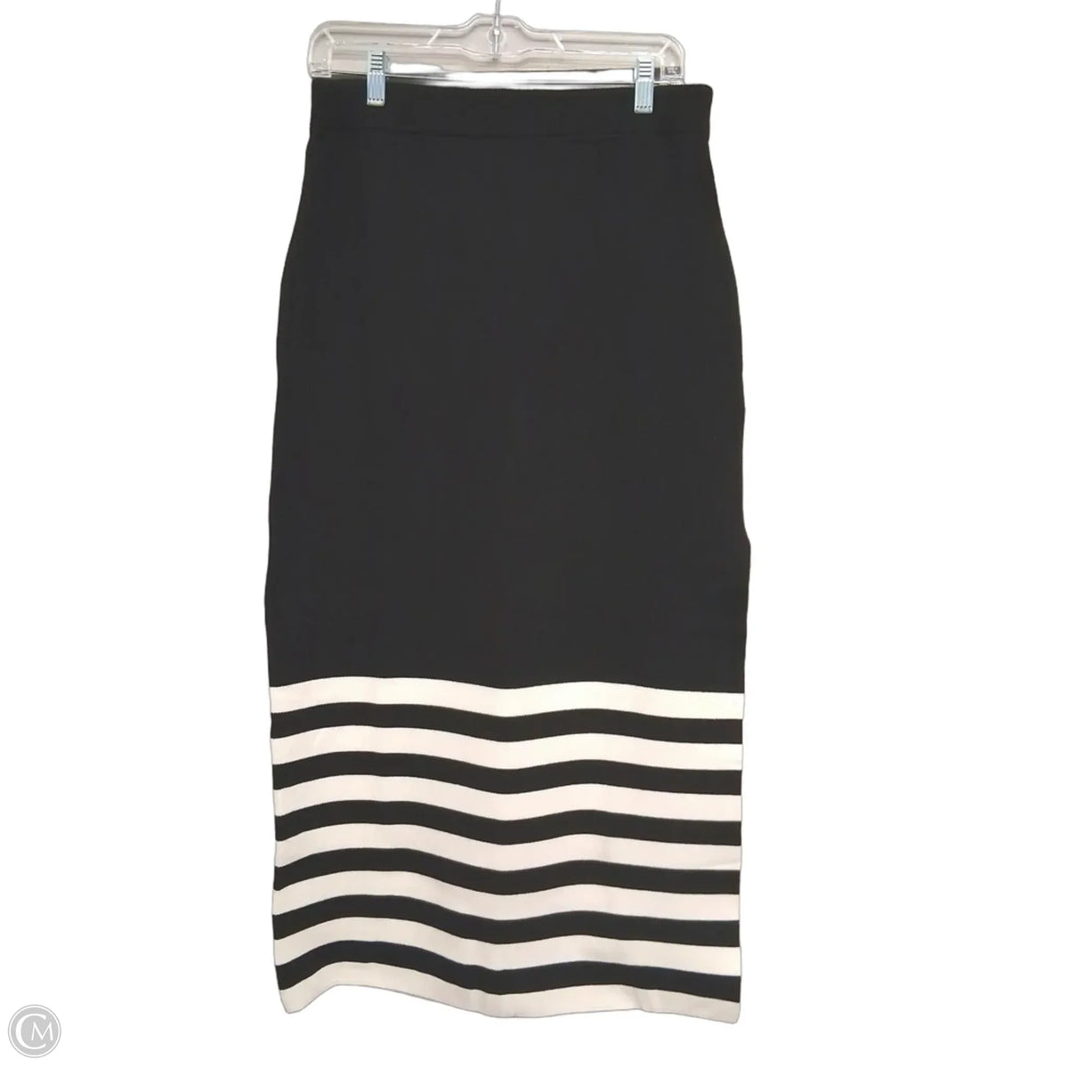 Skirt Maxi  In Black & White, Size: 10