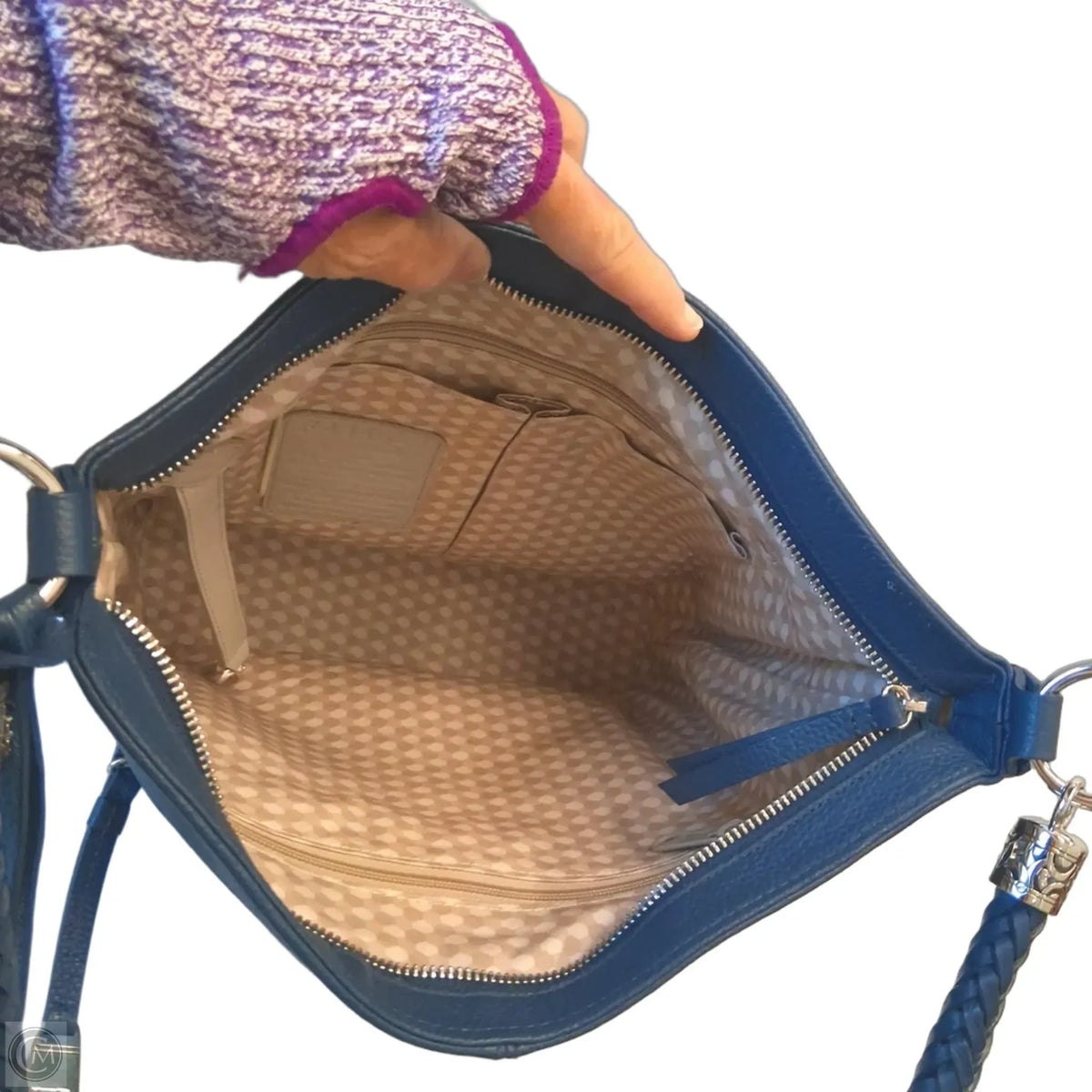 Handbag Leather By Brighton, Size: Medium