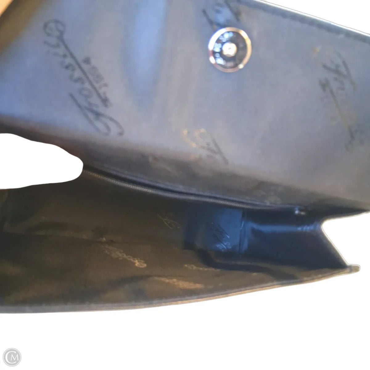 Handbag Leather By Fossil, Size: Small