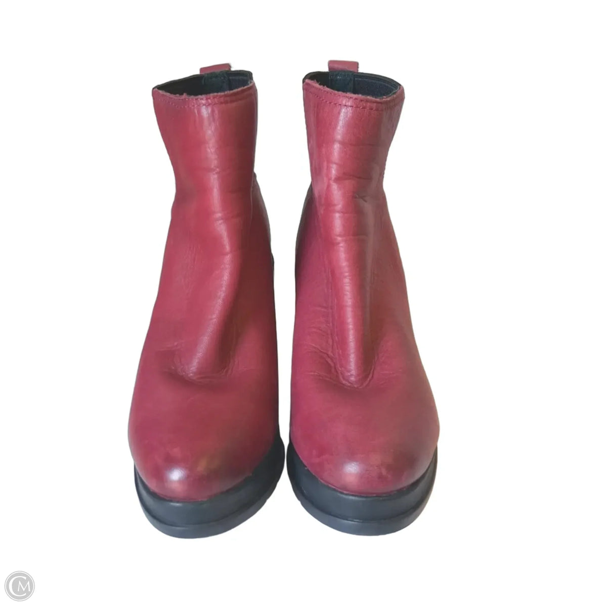 Boots Ankle Heels By Sorel In Maroon, Size: 8