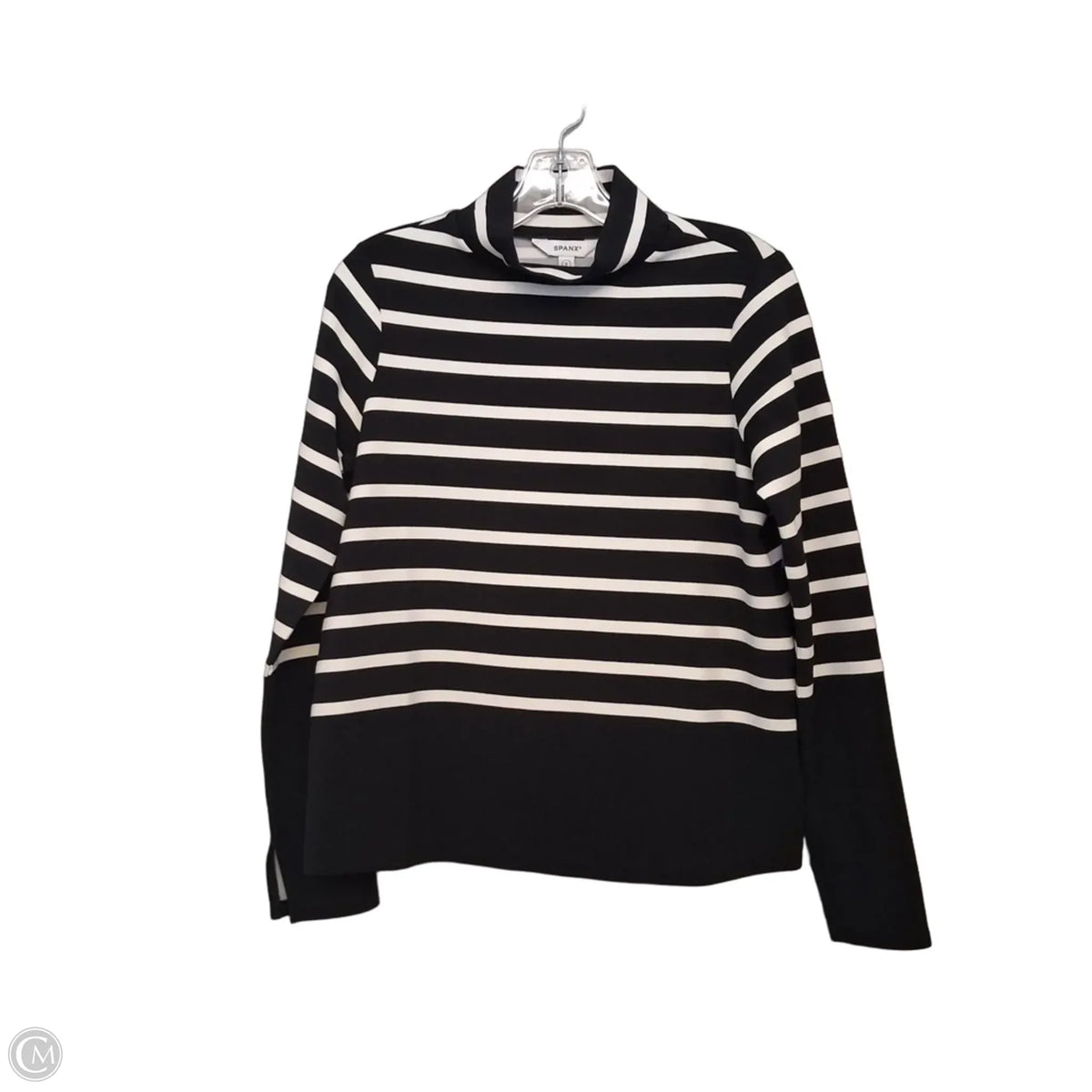 Top Long Sleeve By Spanx In Striped Pattern, Size: S