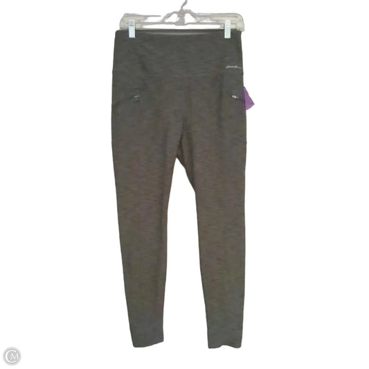 Athletic Leggings By Eddie Bauer In Green, Size: M