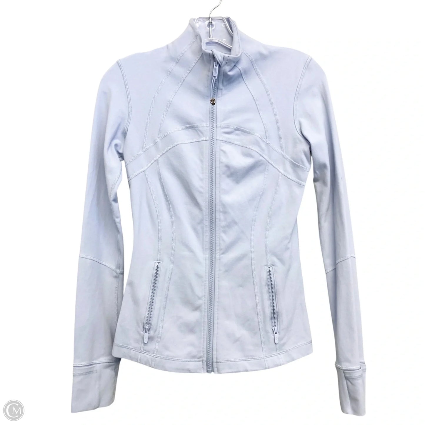 Athletic Jacket By Lululemon In Blue, Size: Xs