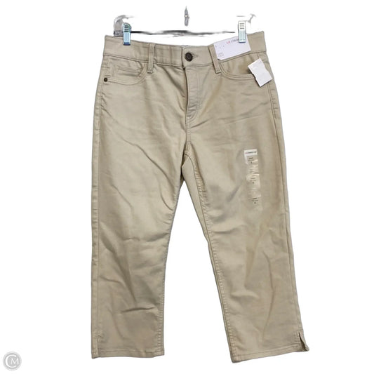 Pants Cropped By Liz Claiborne In Tan, Size: 6