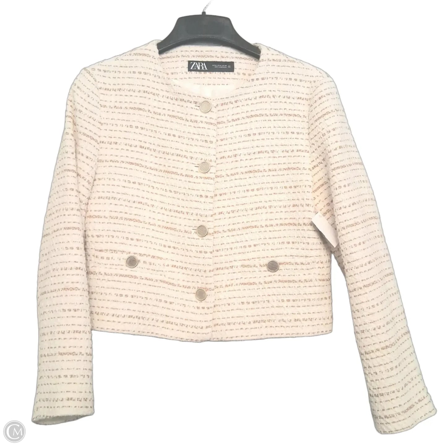 Blazer By Zara In Cream, Size: M