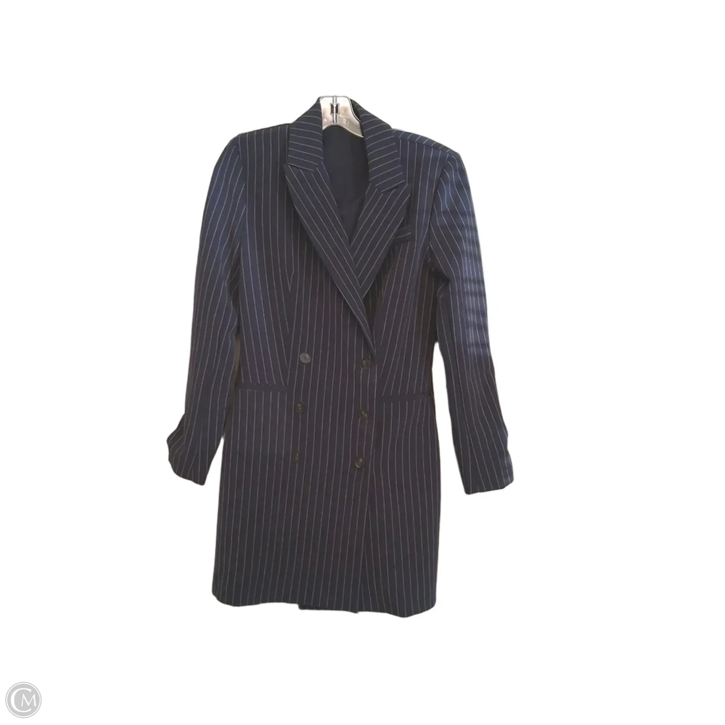 Blazer By Express In Blue & White, Size: S