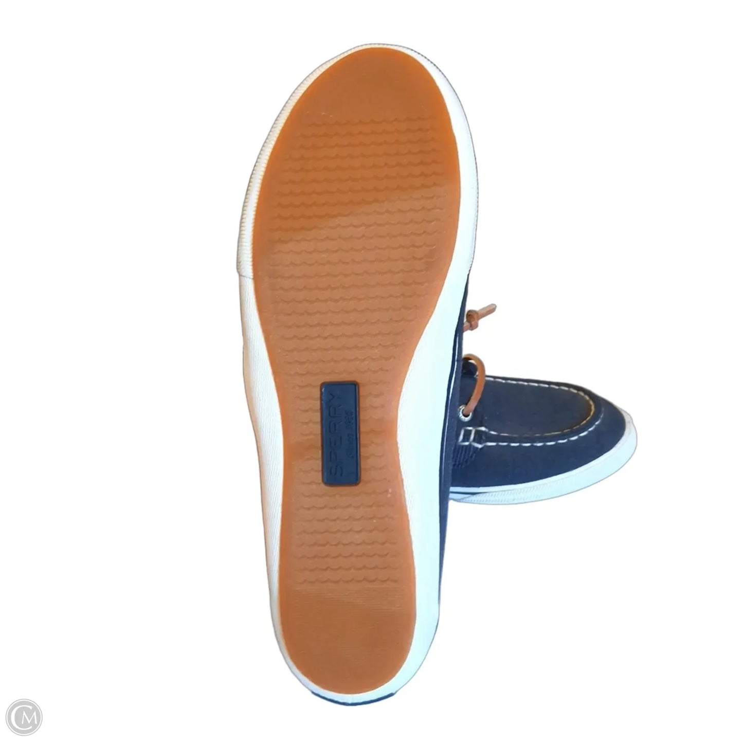 Shoes Flats By Sperry In Blue & White, Size: 9