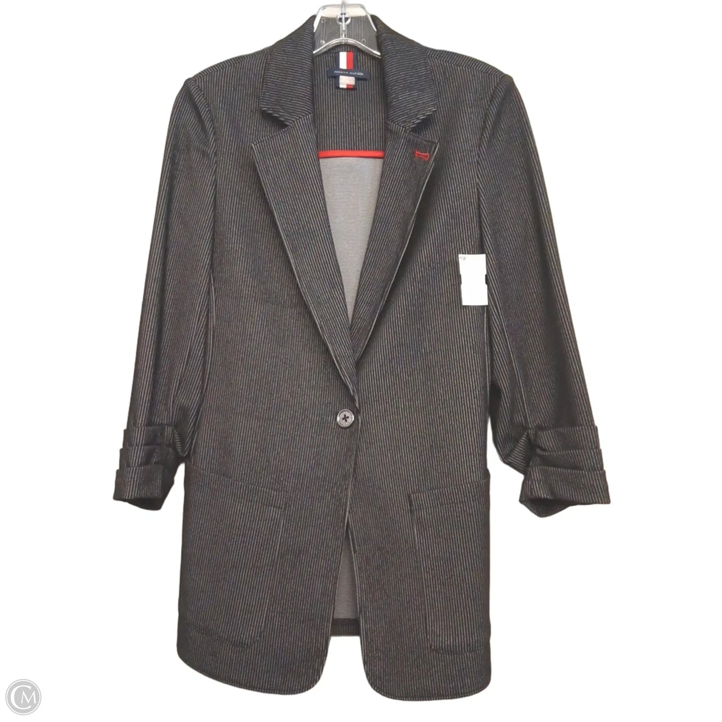 Blazer By Tommy Hilfiger In Striped Pattern, Size: 6
