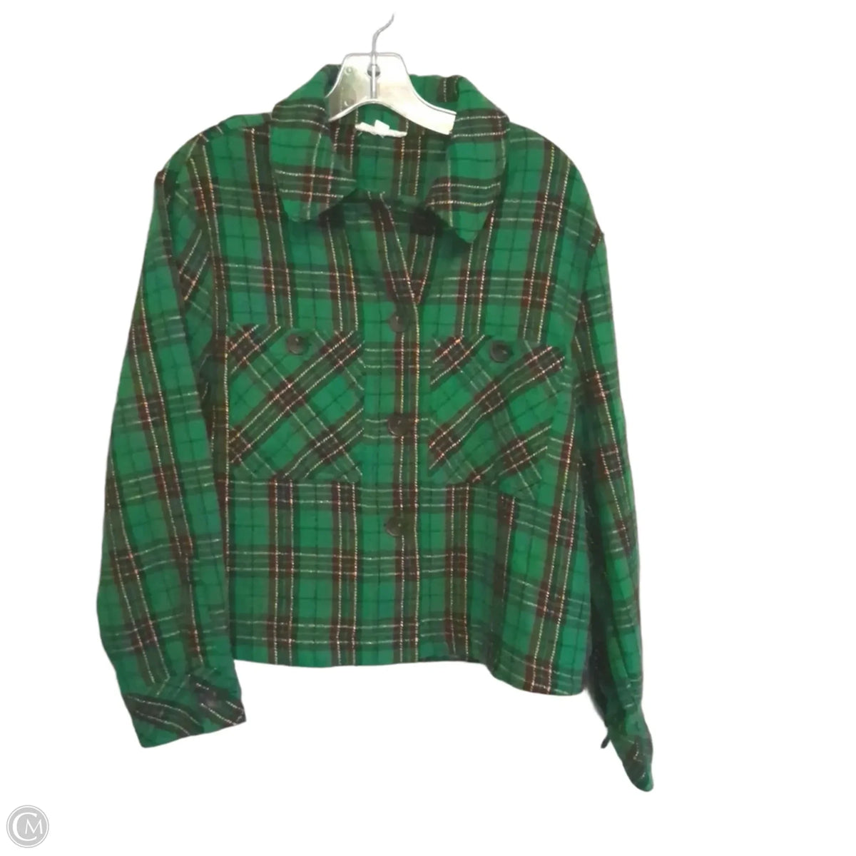 Top Long Sleeve By Geegee In Green, Size: M