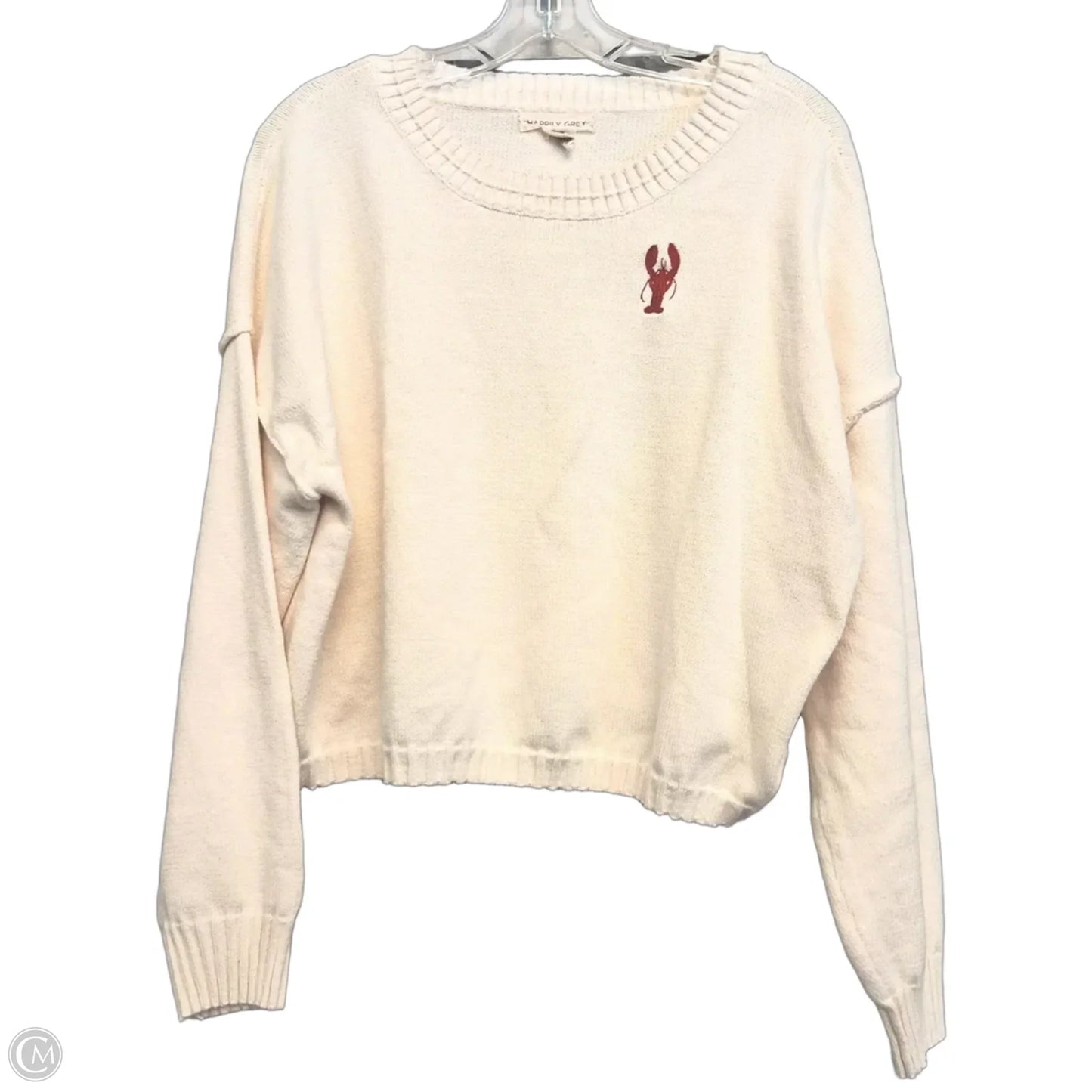 Sweater By Happily Grey In Cream, Size: Xl