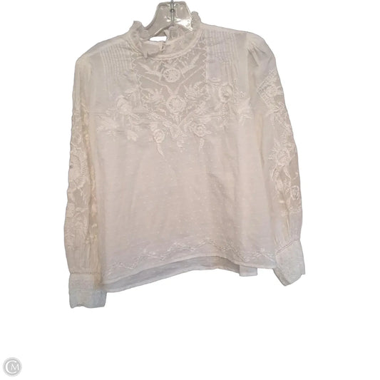 Top Long Sleeve By Sundance In White, Size: Xsp