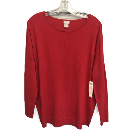 Red Sweater By Chicos, Size: M