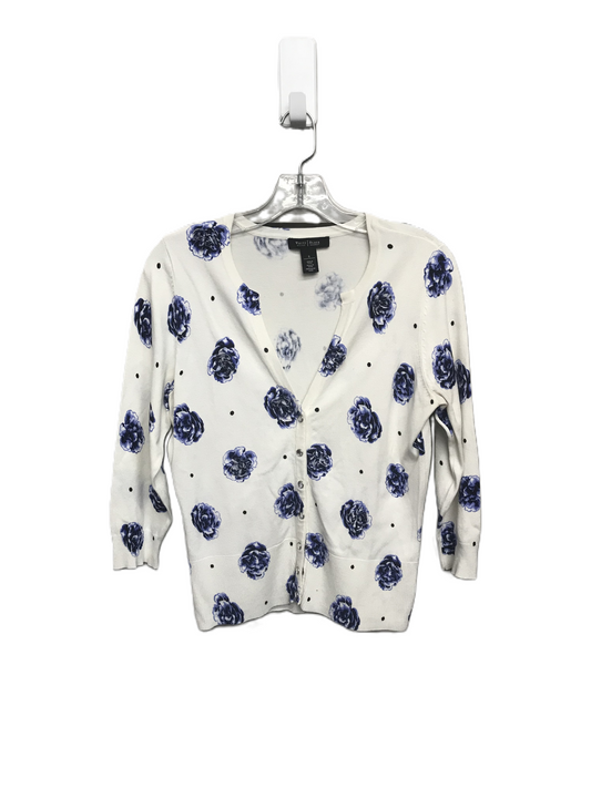 Floral Print Sweater Cardigan By White House Black Market, Size: S