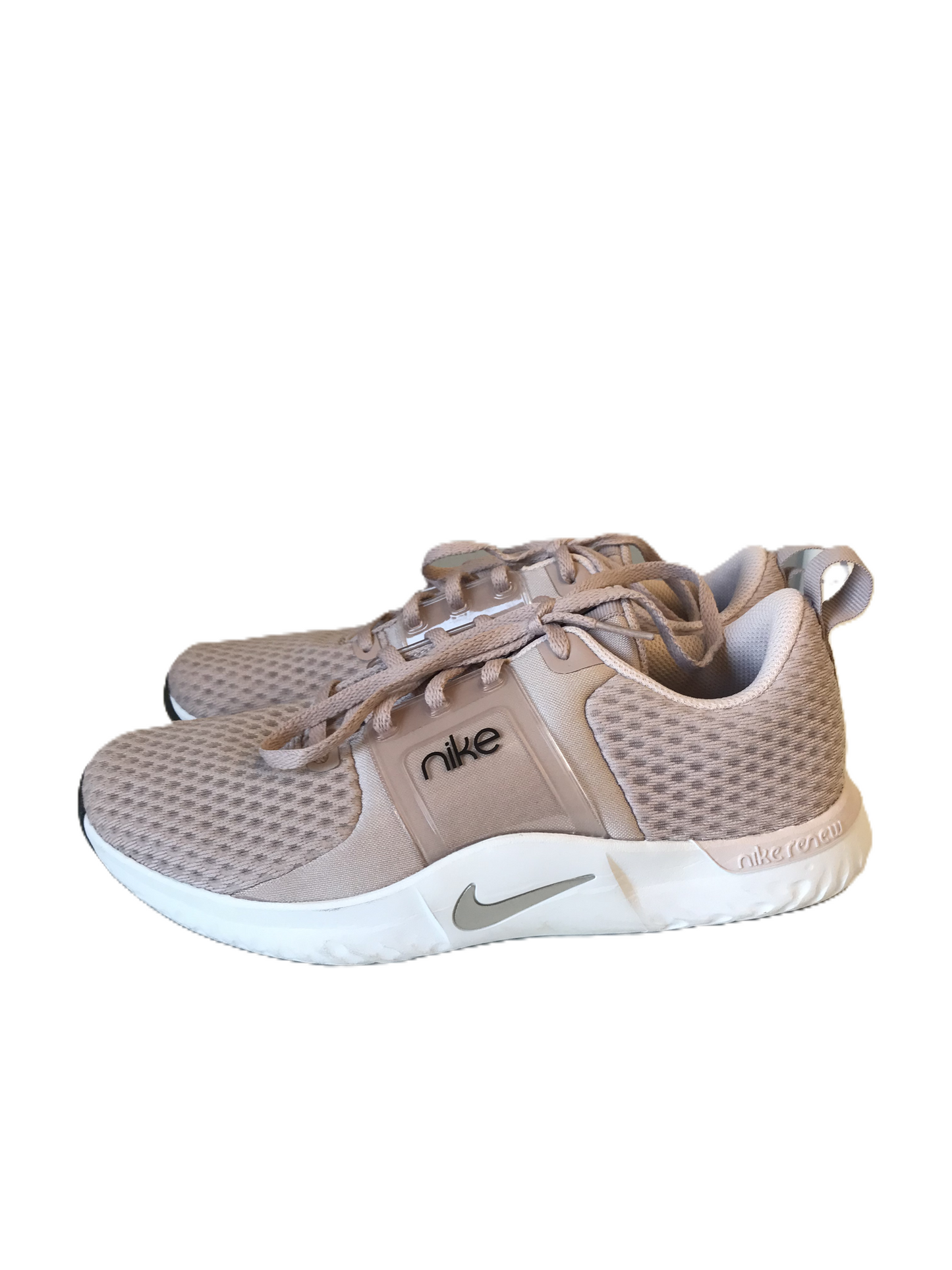 Tan & White Shoes Athletic By Nike, Size: 9