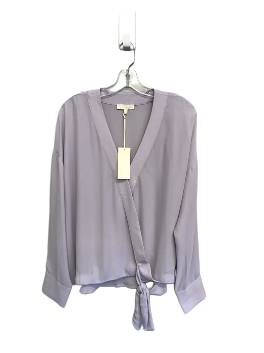 Purple Top Long Sleeve By & Layered Size: L