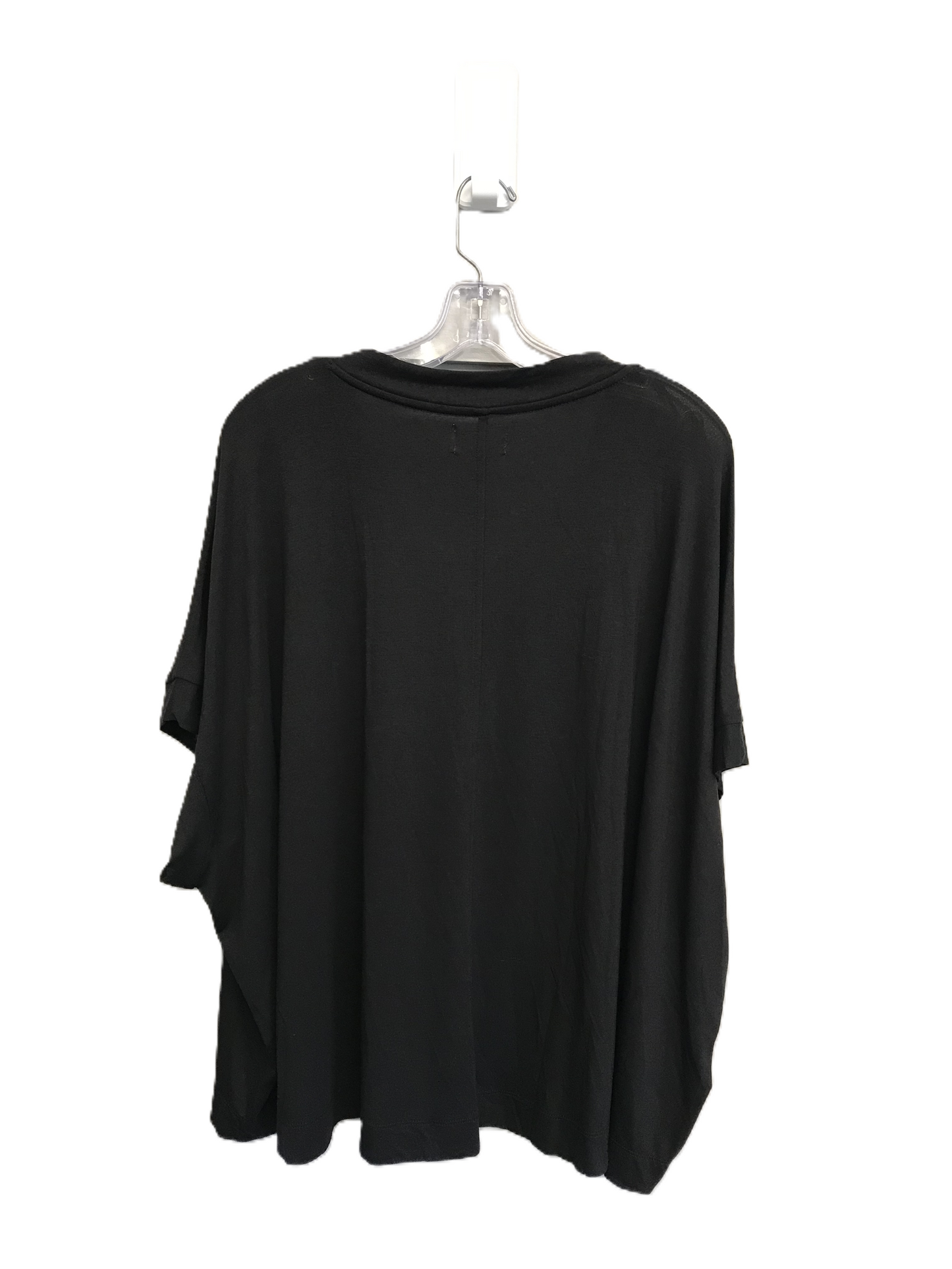 Black Top Short Sleeve Basic By Lou And Grey, Size: Xl