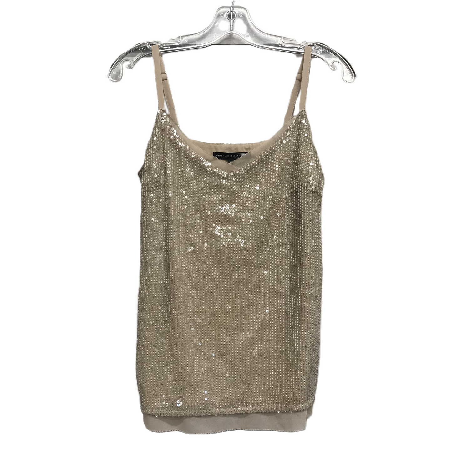 Tan Top Sleeveless By White House Black Market, Size: Xs