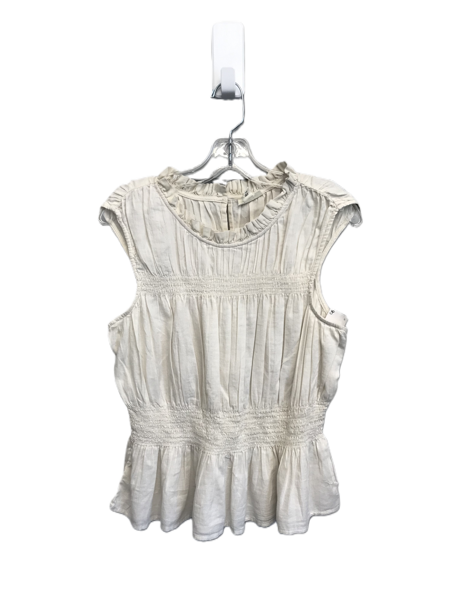 Beige Top Sleeveless By Ana, Size: M