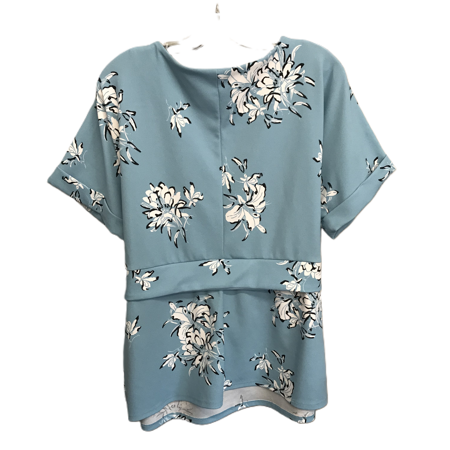 Floral Print Top Short Sleeve By Worthington, Size: Xl