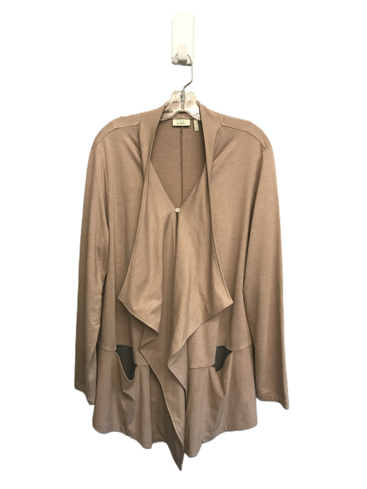 Tan Sweater Cardigan By Logo, Size: Xl