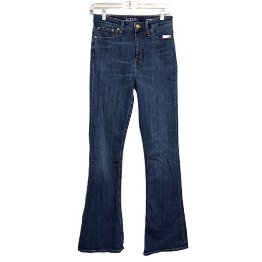 Jeans Flared By J. Crew In Blue Denim, Size: 2