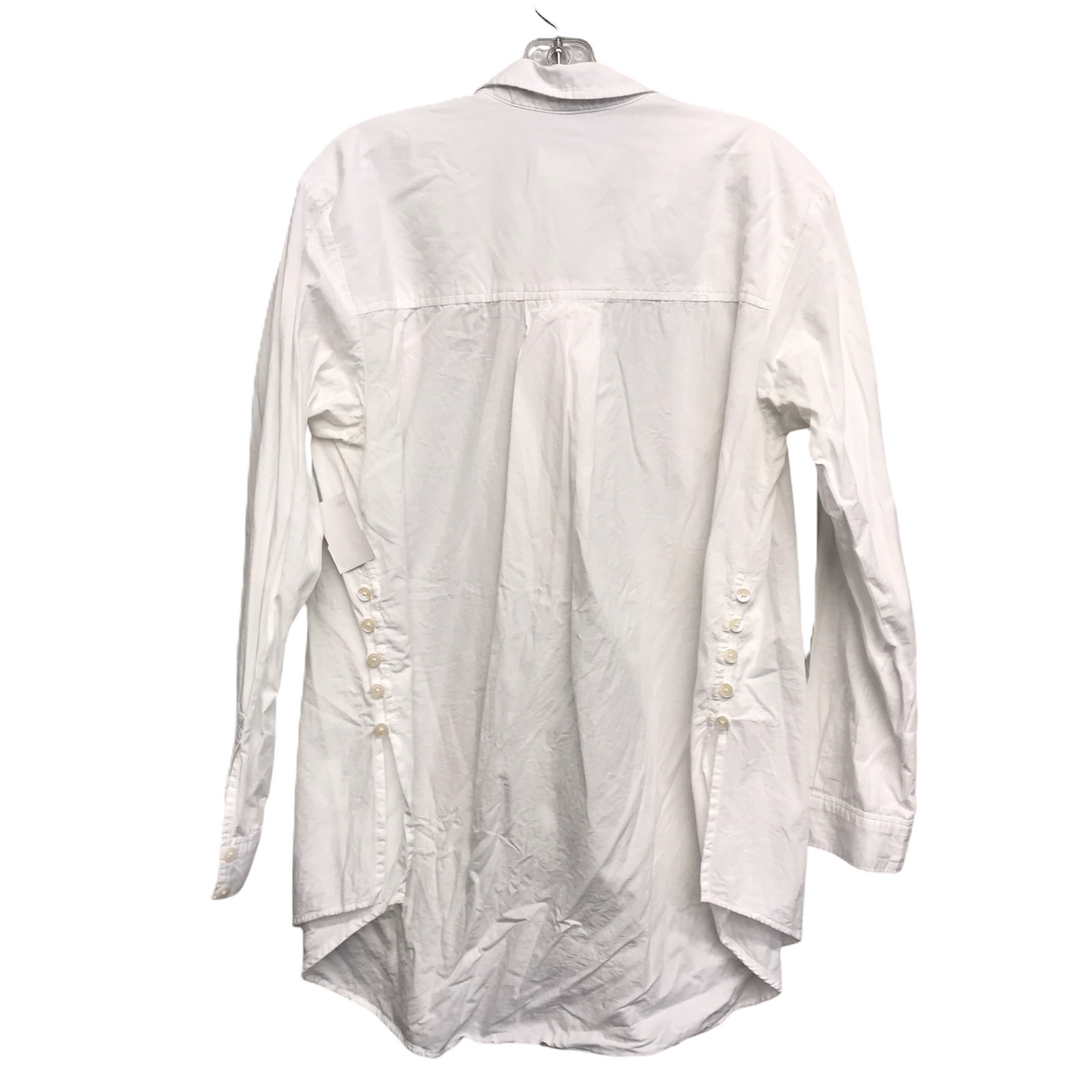 Top Long Sleeve By Anthropologie In White, Size: M