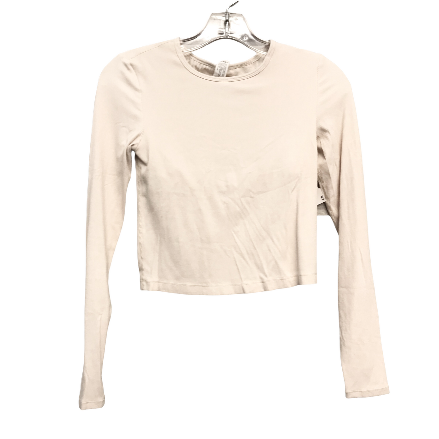 Top Long Sleeve By Yogalicious In Beige, Size: Xs