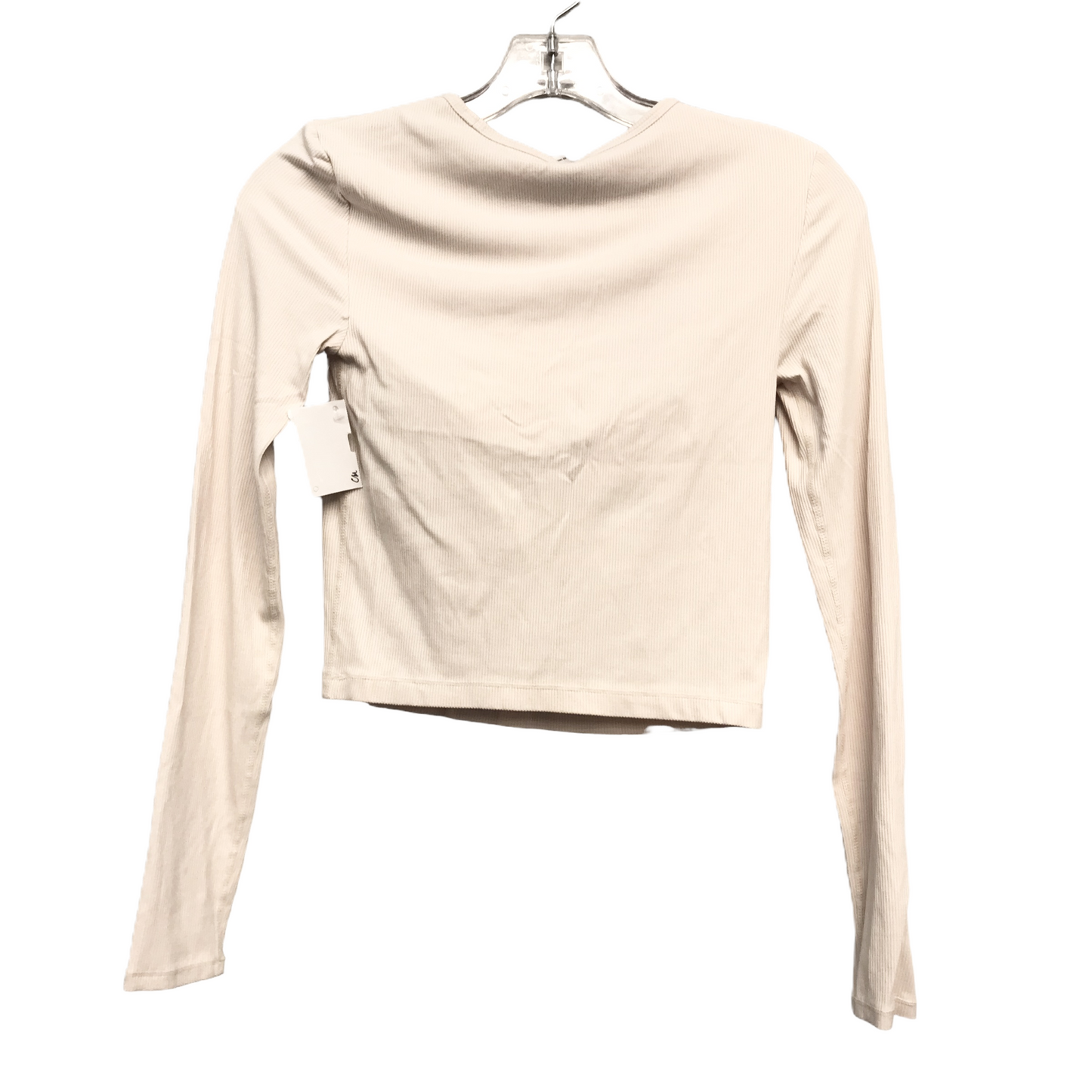 Top Long Sleeve By Yogalicious In Beige, Size: Xs