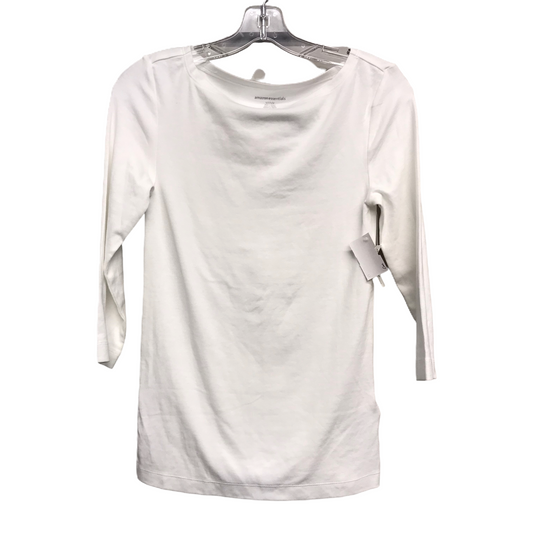 Top Long Sleeve Basic By Amazon Essentials In White, Size: S