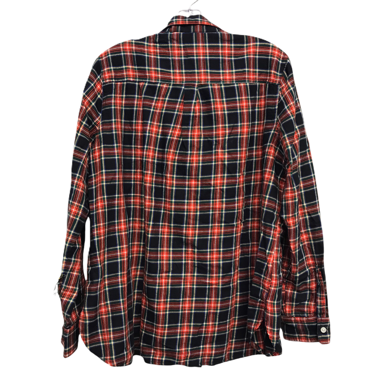 Top Long Sleeve By Old Navy In Plaid Pattern, Size: L