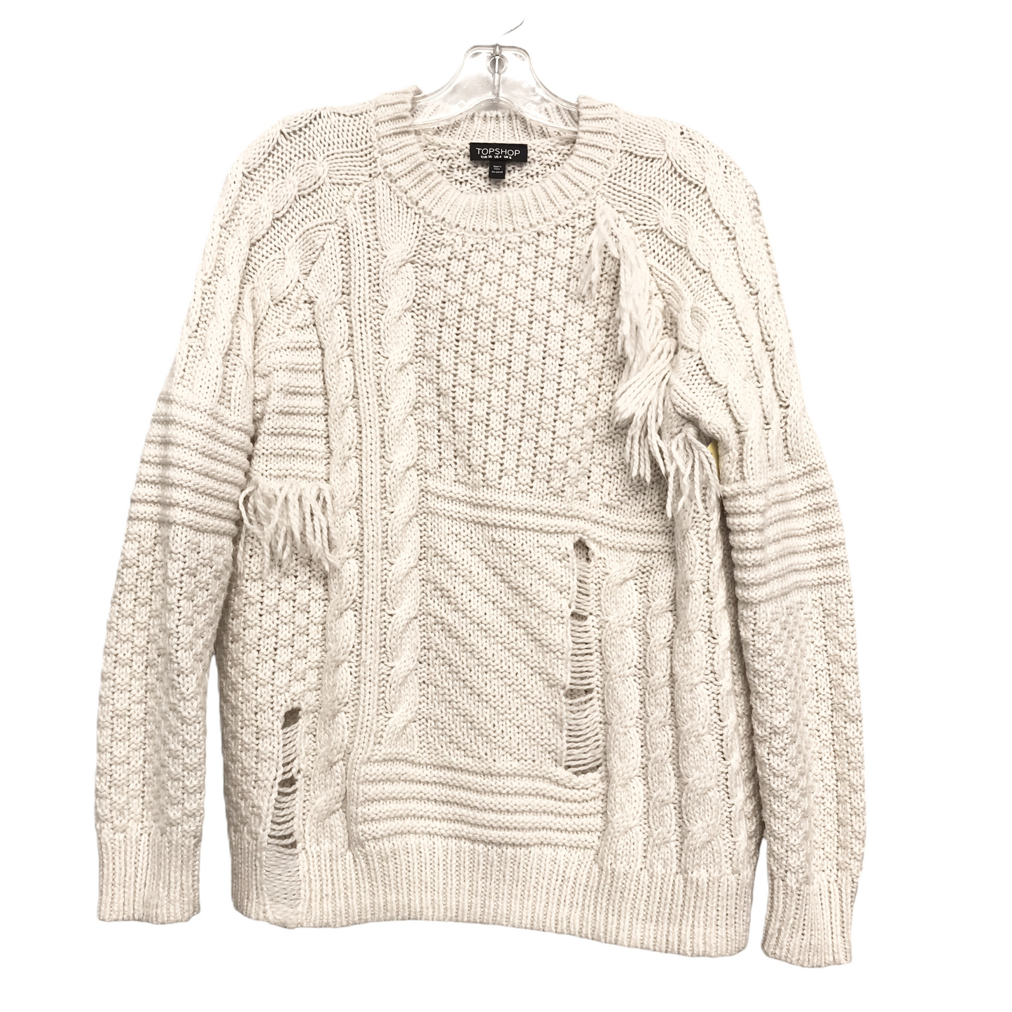 Sweater By Top Shop In Beige, Size: S