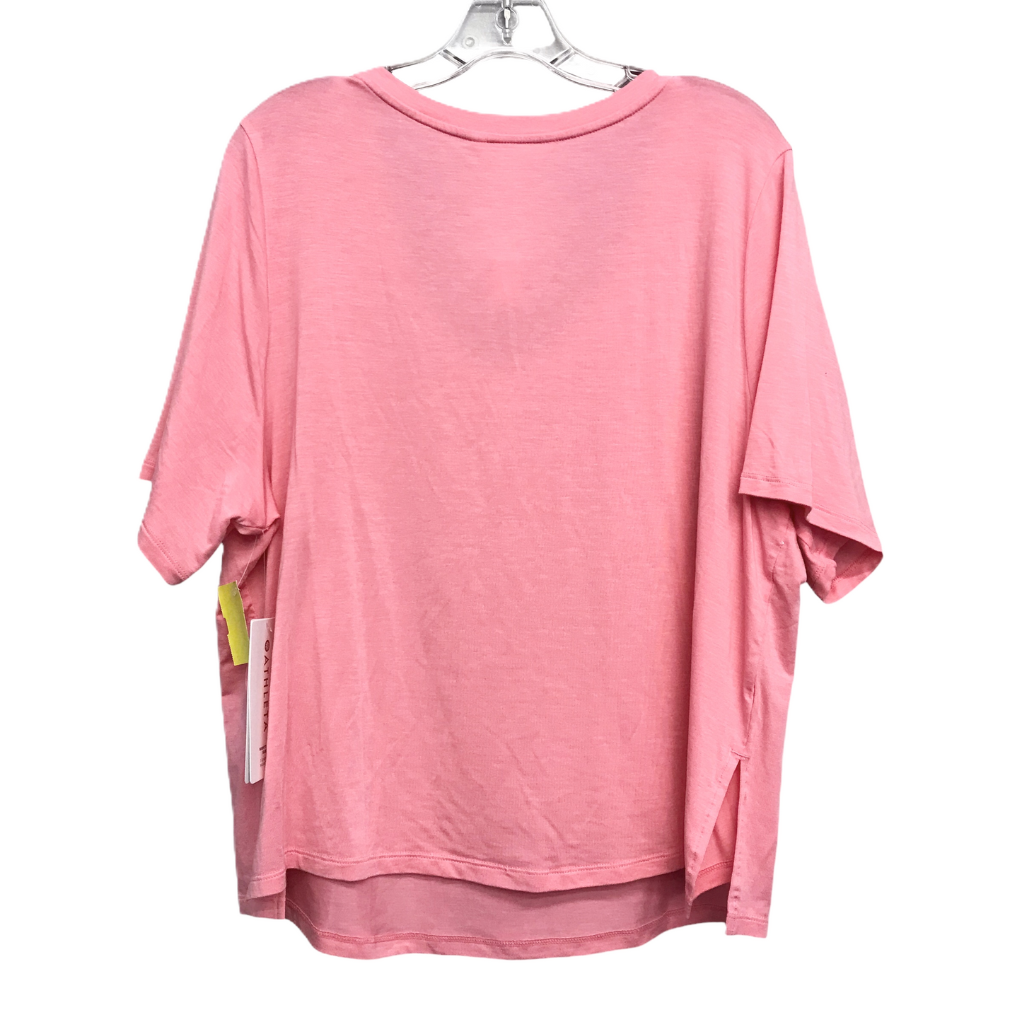 Athletic Top Short Sleeve By Athleta In Peach, Size: L