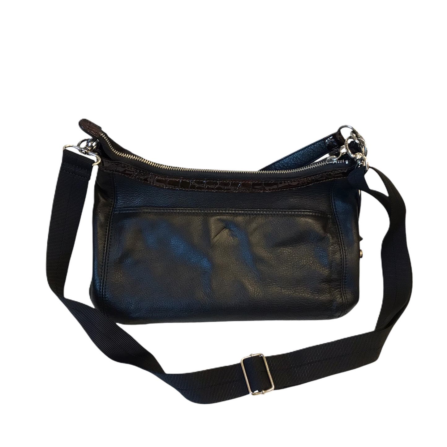 Handbag Leather By Brighton, Size: Medium